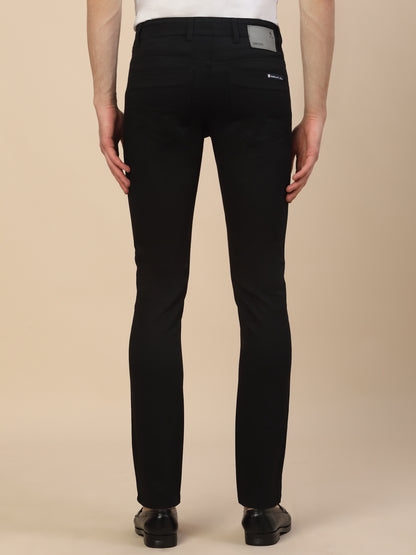 Casual Trouser for Men | Breathable & Soft with Color Fastness Regular Fit Cotton Blend Fabric Solid Pattern Button Closure