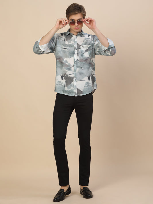 Casual Trouser for Men | Breathable & Soft with Color Fastness Regular Fit Cotton Blend Fabric Solid Pattern Button Closure