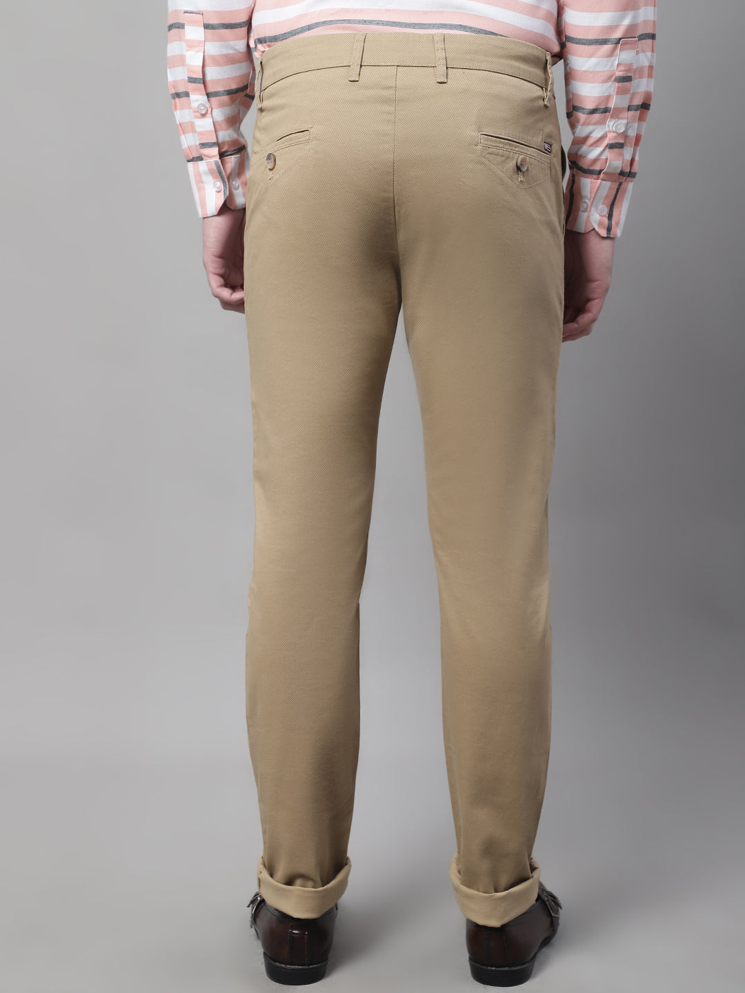 Buy Cantabil Men Khaki Cotton Regular Fit Casual Trouser  (MTRC00040_Khaki_32) at Amazon.in