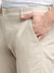 Cantabil Men Beige Cotton Blend Solid Regular Fit Casual Trouser (6732499943563)