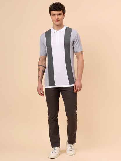 Casual Trouser for Men | Breathable & Soft with Color Fastness Regular Fit Cotton Blend Fabric Solid Pattern Button Closure