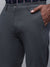Cantabil Men Grey Cotton Blend Solid Regular Fit Casual Trouser (7113712009355)
