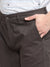 Cantabil Men Brown Cotton Blend Checkered Regular Fit Casual Trouser (6732563218571)