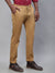 Cantabil Men Brown Cotton Blend Self Design Regular Fit Casual Trouser (7113721184395)