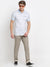 Cantabil Men Beige Cotton Blend Solid Regular Fit Casual Trouser (6729646211211)