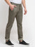 Cantabil Men Olive Cotton Blend Solid Regular Fit Casual Trouser (6729650274443)
