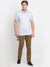 Cantabil Men Khaki Cotton Blend Solid Regular Fit Casual Trouser (6729680715915)