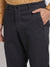Cantabil Men Grey Cotton Blend Solid Regular Fit Casual Trouser (6768409051275)