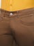 Cantabil Men Khaki Cotton Blend Solid Regular Fit Casual Trouser (7113879126155)