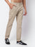 Cantabil Men Beige Cotton Blend Solid Regular Fit Casual Trouser (6930274910347)