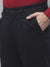 Cantabil Men Black Cotton Blend Solid Regular Fit Casual Trouser (7091739132043)