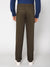 Cantabil Men Olive Cotton Blend Solid Regular Fit Casual Trouser (7113770434699)