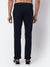 Cantabil Men Navy Blue Cotton Blend Self Design Regular Fit Casual Trouser (6930313674891)