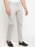 Cantabil Men Grey Cotton Blend Solid Regular Fit Casual Trouser (6794666573963)