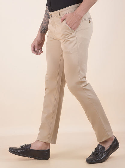 Casual Trouser for Men l Breathable & Soft with Color Fastness Regular Fit Cotton Stretch Fabric Solid Pattern