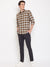 Cantabil Men Grey Cotton Blend Self Design Regular Fit Casual Trouser (7069484482699)