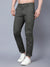 Cantabil Men Olive Cotton Blend Solid Regular Fit Casual Trouser (7089858412683)