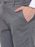 Cantabil Men Grey Cotton Blend Checkered Regular Fit Casual Trouser (7069497000075)