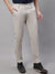 Cantabil Men Beige Cotton Blend Solid Regular Fit Casual Trouser (7091776651403)