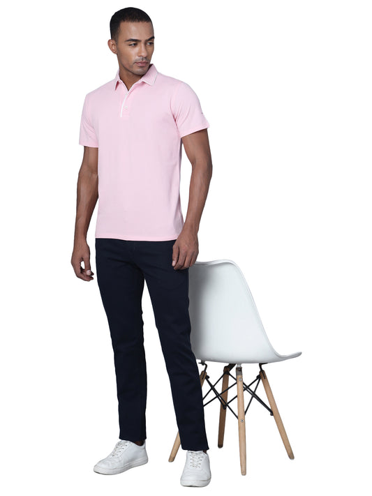 Men's Casual Flat front Navy Blue Trousers