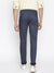 Cantabil Men Navy Blue Cotton Blend Printed Regular Fit Casual Trouser (7047332659339)