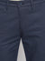 Cantabil Men Navy Blue Cotton Blend Printed Regular Fit Casual Trouser (7047332659339)