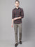 Cantabil Men Olive Cotton Blend Printed Regular Fit Casual Trouser (7071210242187)
