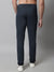Cantabil Men Navy Blue Cotton Blend Printed Regular Fit Casual Trouser (7071165874315)