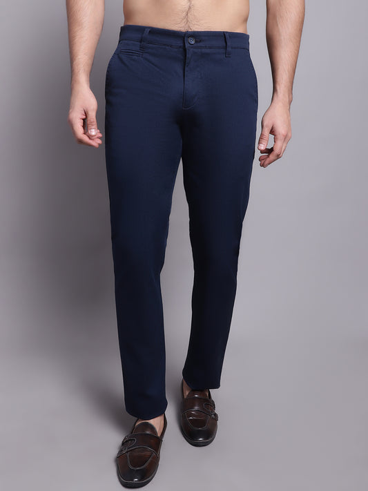 Cantabil Men Blue Casual Trouser (7137873133707)
