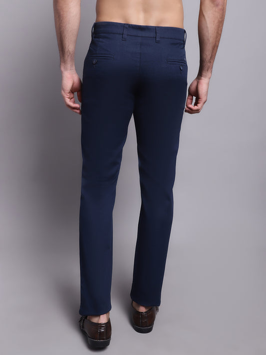 Cantabil Men Blue Casual Trouser (7137873133707)