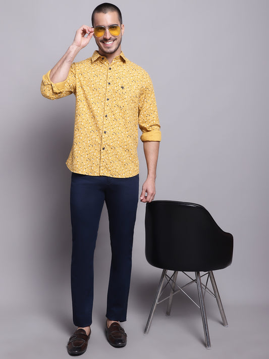 Cantabil Men Blue Casual Trouser (7137873133707)