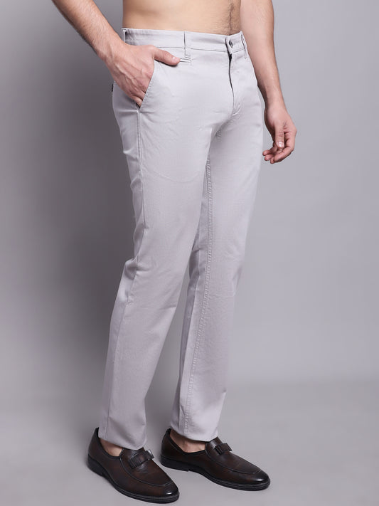 Cantabil Men Grey Casual Trouser (7137871397003)