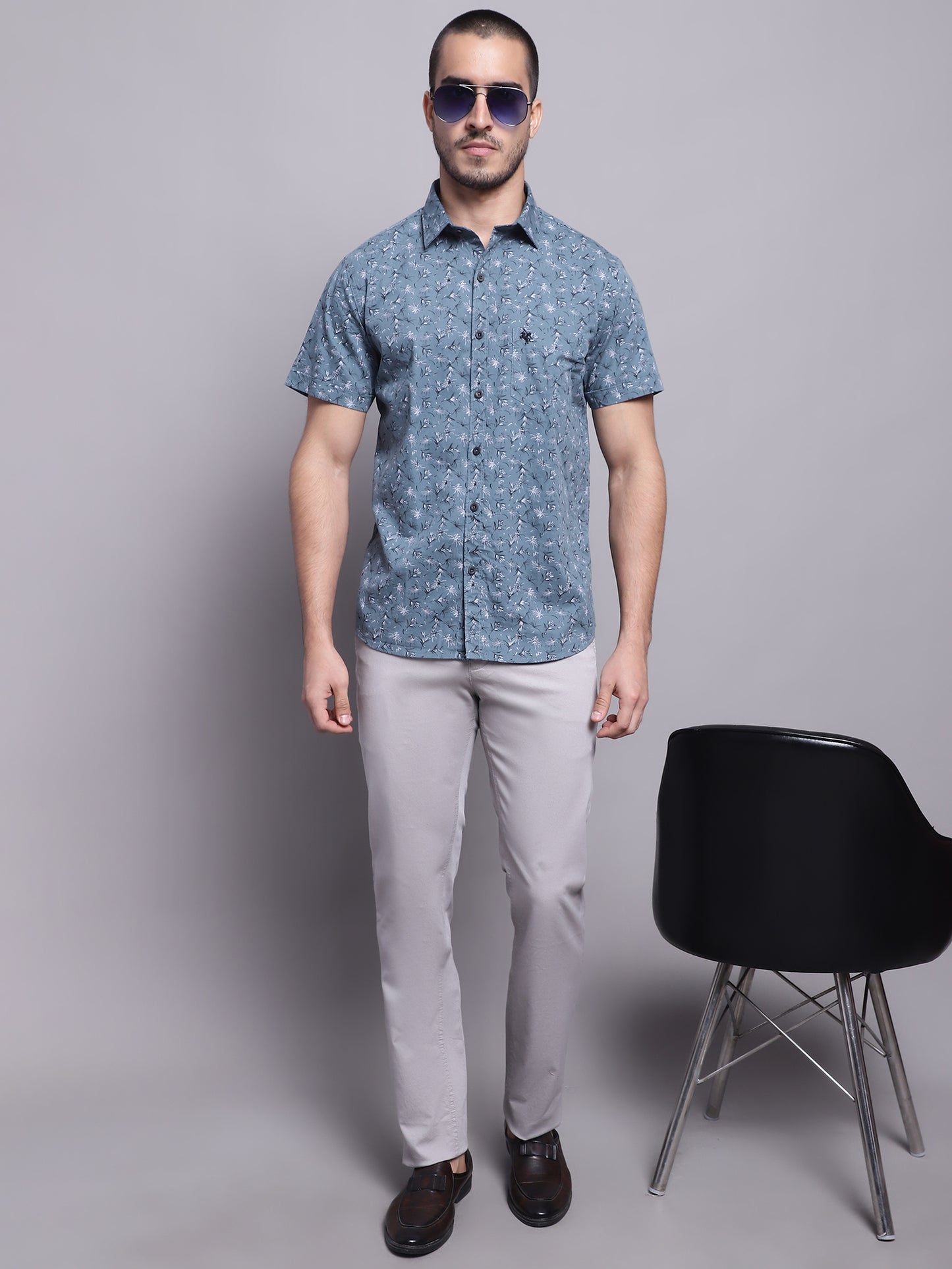 Cantabil Men Grey Casual Trouser (7137871397003)