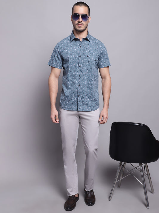 Cantabil Men Grey Casual Trouser (7137871397003)