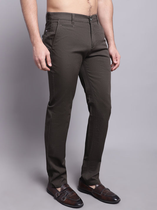 Cantabil Men Military Green Casual Trouser (7137872380043)