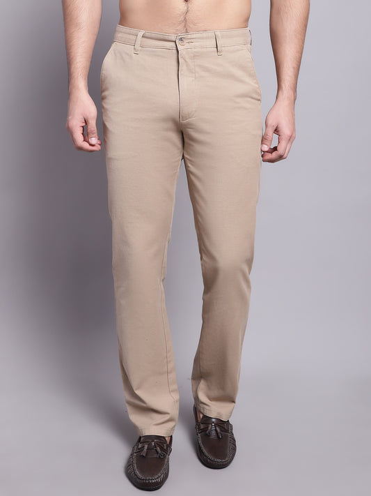 Cantabil Men Brown Casual Trouser (7137875722379)