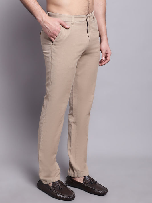 Cantabil Men Brown Casual Trouser (7137875722379)