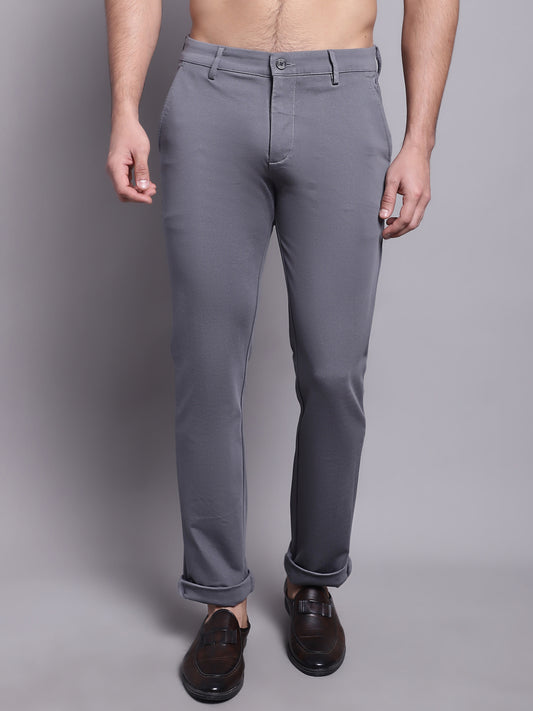 Cantabil Men Grey Casual Trouser (7137874673803)