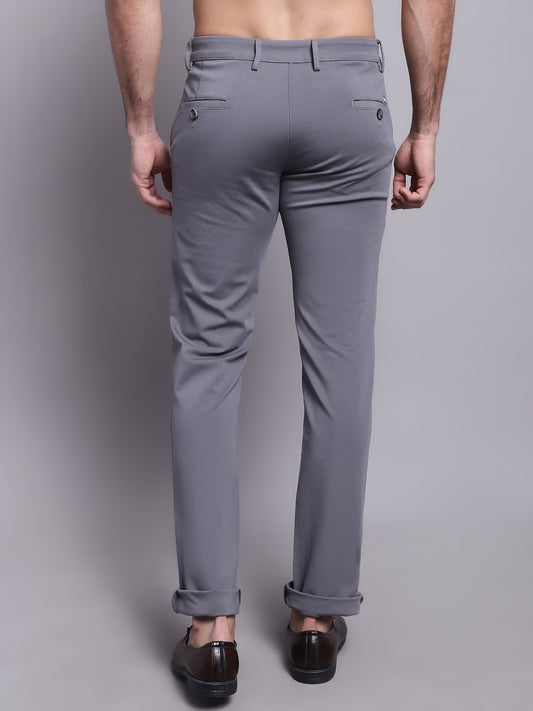 Cantabil Men Grey Casual Trouser (7137874673803)