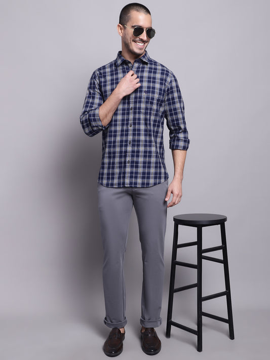 Cantabil Men Grey Casual Trouser (7137874673803)