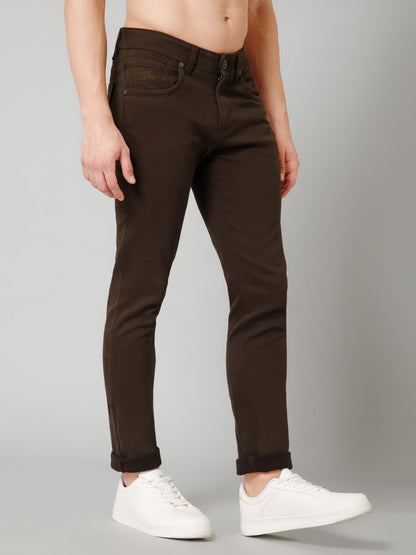 Men's Casual Flat front Military Green  Trousers