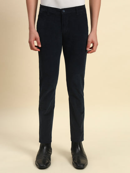 Casual Trouser for Men l Breathable & Soft with Color Fastness Regular Fit Cotton Blend Fabric Coutray Pattern Button Closure