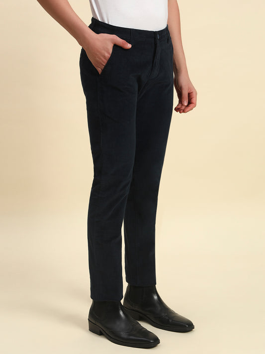 Casual Trouser for Men l Breathable & Soft with Color Fastness Regular Fit Cotton Blend Fabric Coutray Pattern Button Closure