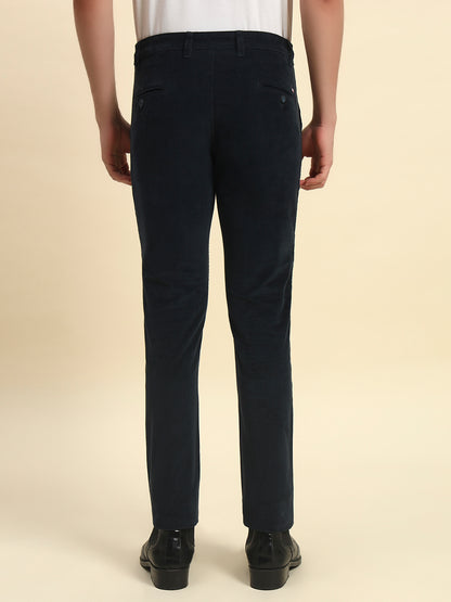 Casual Trouser for Men l Breathable & Soft with Color Fastness Regular Fit Cotton Blend Fabric Coutray Pattern Button Closure