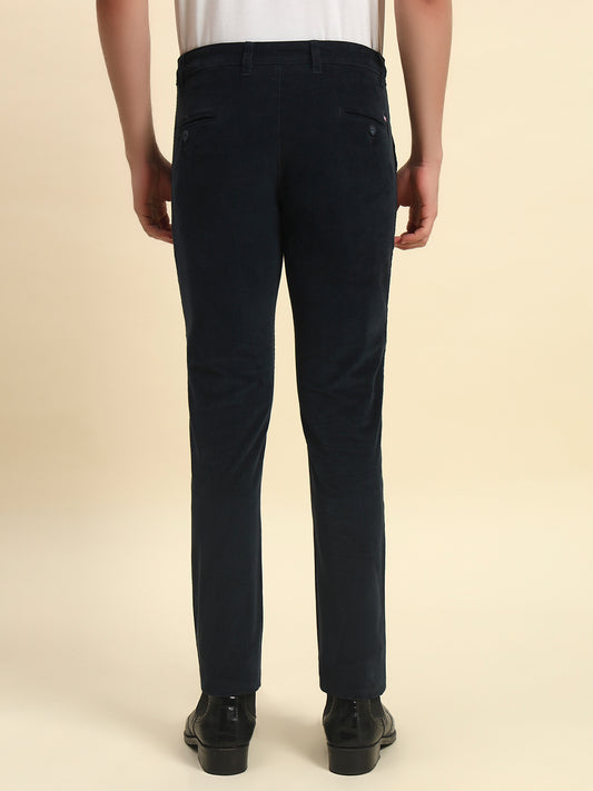 Casual Trouser for Men l Breathable & Soft with Color Fastness Regular Fit Cotton Blend Fabric Coutray Pattern Button Closure