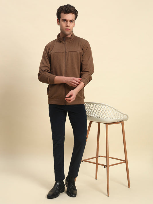 Casual Trouser for Men l Breathable & Soft with Color Fastness Regular Fit Cotton Blend Fabric Coutray Pattern Button Closure