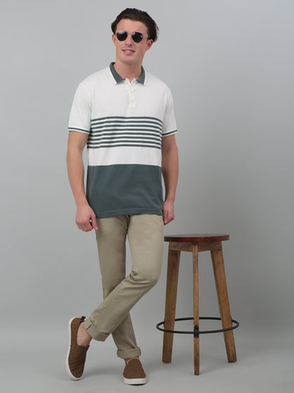 Men's Casual Flat front Fawn  Trousers