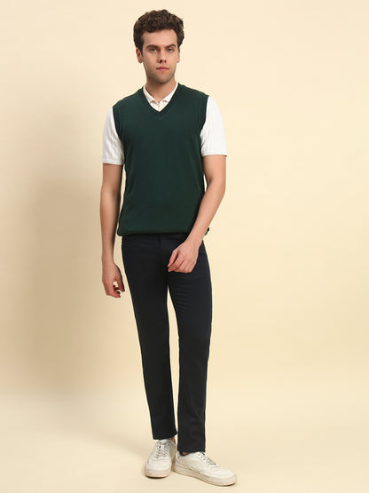 Casual Trouser for Men l Breathable & Soft with Color Fastness Regular Fit Cotton Blend Fabric Coutray Pattern Button Closure (Copy)