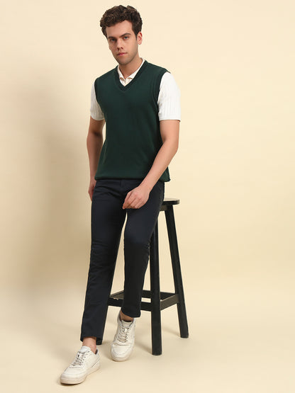 Casual Trouser for Men l Breathable & Soft with Color Fastness Regular Fit Cotton Blend Fabric Coutray Pattern Button Closure (Copy)