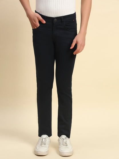 Casual Trouser for Men l Breathable & Soft with Color Fastness Regular Fit Cotton Blend Fabric Coutray Pattern Button Closure (Copy)